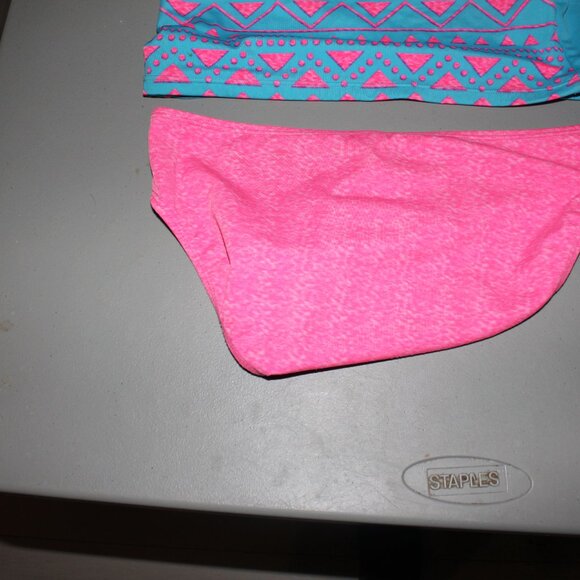 Blue & Pink 2 Pcs justice Swimsuit Size 14 - Picture 7 of 10